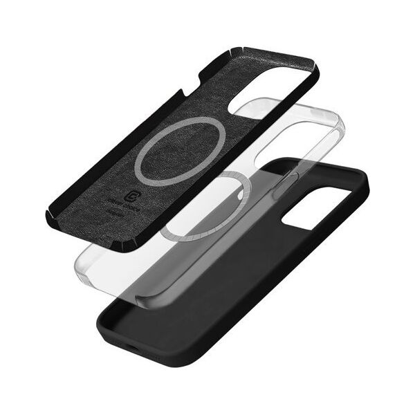 Crong Crong Color Cover Magnetic - Etui iPhone 15 Pro MagSafe (czarny) 14265863 5904310704472