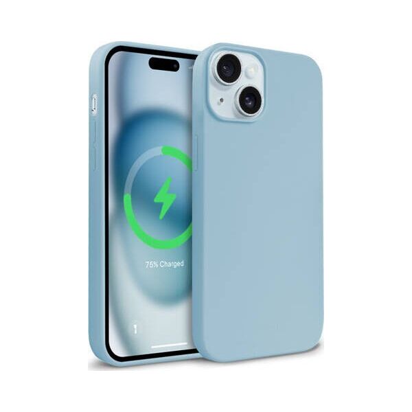 Crong Crong Color Cover Magnetic - Etui iPhone 15 MagSafe (niebieski) 14265902 5904310704410