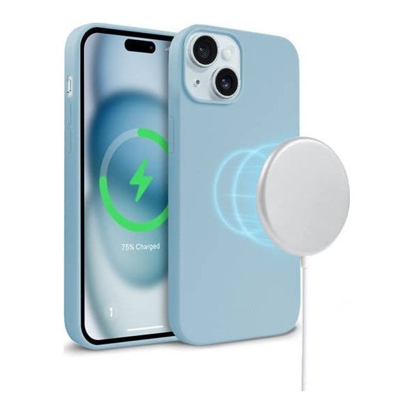 Crong Crong Color Cover Magnetic - Etui iPhone 15 MagSafe (niebieski) 14265902 5904310704410