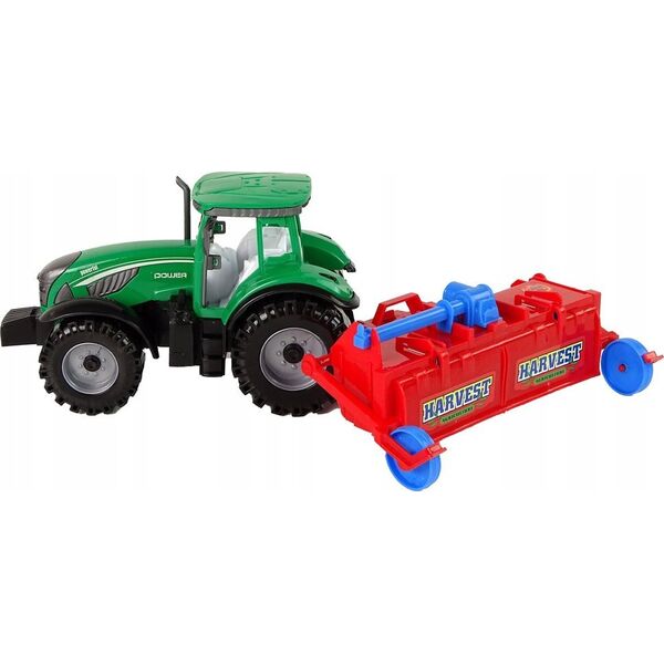 LeanToys Ciągnik Z Pługiem Napęd Frykcyjny Czerwony 14266294 5905515353083