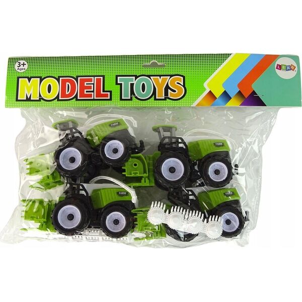 Golarka LeanToys Zestaw Pojazdów Farmerskich Zielone Traktory 4 Ele 14266307 5905515357920