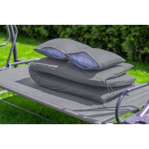 Funfit Huśtawka ogrodowa "Relax Plus" szara 14267644 5902759975408