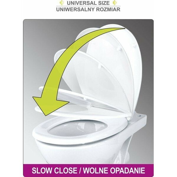 Deska bidetowa Toya FALA DESKA WC WOLNOOPADAJĄCA Z NAKŁADKĄ DLA DZIECI 2w1, WYPINANA PP-O 14268176 5906083070594