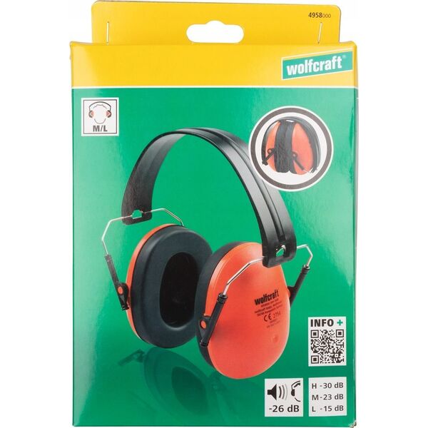 Wolfcraft Nauszniki ochronne Wolfcraft - Compact, 26 db 14268538 4006885495807