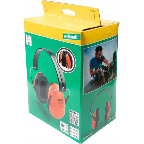 Wolfcraft Nauszniki ochronne Wolfcraft - Compact, 26 db 14268538 4006885495807