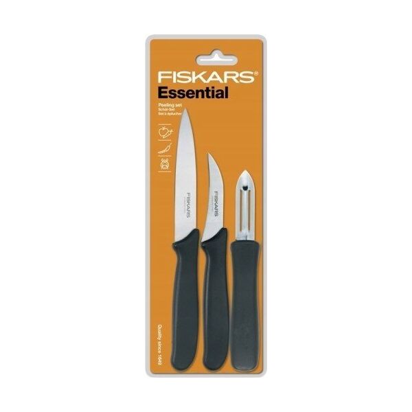 Fiskars FISKARS ZESTAW 3 NOŻY DO OBIERANIA ESSENTIAL 14268576 6424002015796