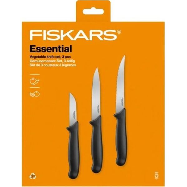 Fiskars FISKARS ZESTAW 3 NOŻY DO WARZYW ESSENTIAL 14268610 6424002015635