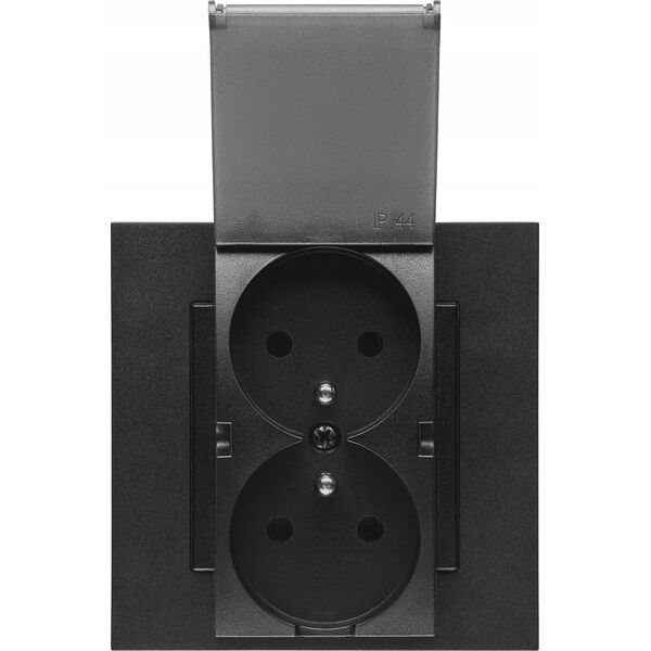 Kontakt-Simon Łącznik krzyżowy Kontakt-Simon 55 TW7.01/149 moduł 10 AX, 250V~, szybkozłącza czarny mat 14268760 5902787885014