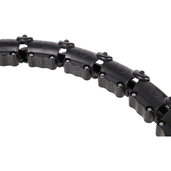 HMS ZESTAW HULA HOP HHW11 BLACK Z WYPUSTKAMI I OBCIĄŻNIKIEM + PAS BR163 BLACK PLUS SIZE HMS 14274675 5907695557695