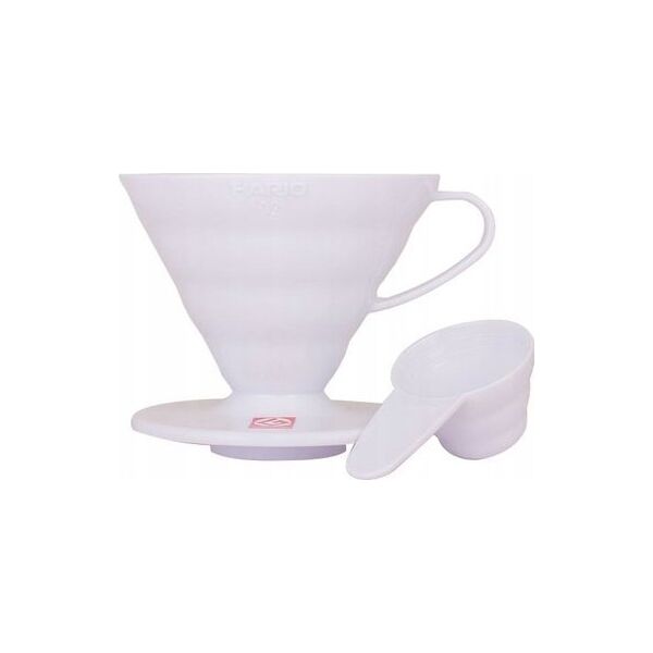 Hario Hario plastikowy Drip V60-02 Biały 14280299 4977642730472