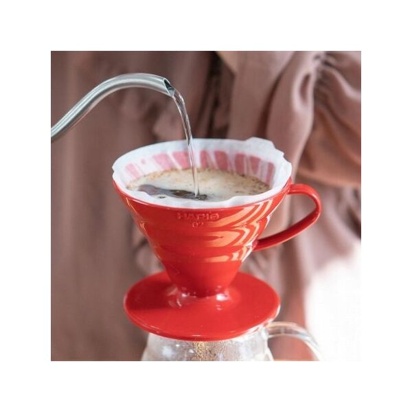 Hario Hario plastikowy Drip V60-02 Czerwony 14280346 4977642730496