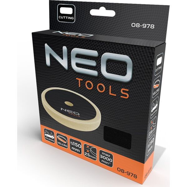 Neo Pad polerski 150 x 150 mm x 25 mm, gąbka ścierna 14286590 5907558495157