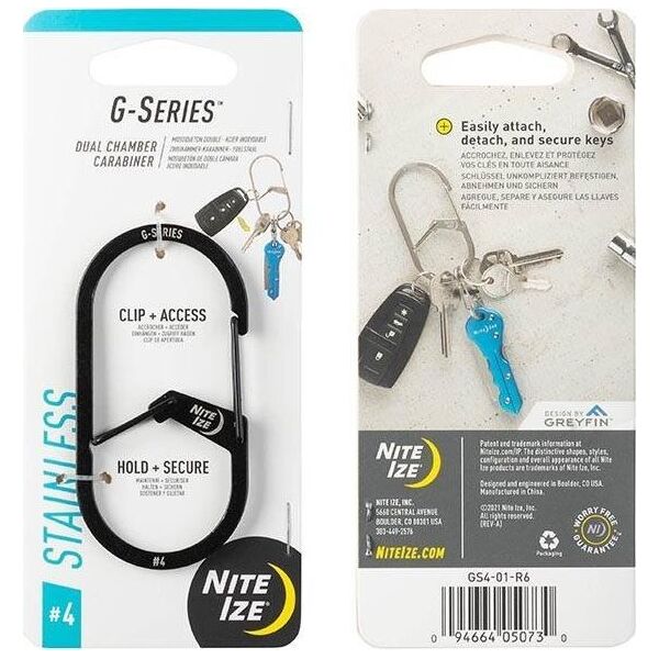 NiteIze Karabinek Nite Ize G-Series Dual Chamber Carab. #4 14289439 94664050730