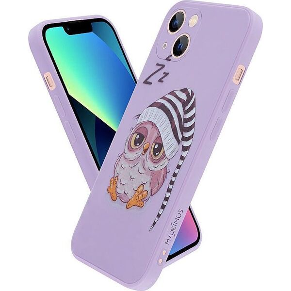 Maxximus MX OWL SLEEPY IPHONE 11 PRO PURPLE / FIOLETOWY 14289880 5901313074885