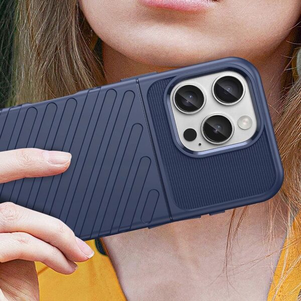 Hurtel Etui silikonowe Thunder Case do iPhone 16 Pro - niebieskie 14295402 5907769364877