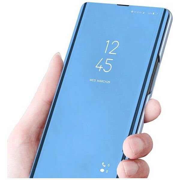 Hurtel Etui Clear View Case do Samsung S24 z klapką - niebieskie 14295475 9145576284131