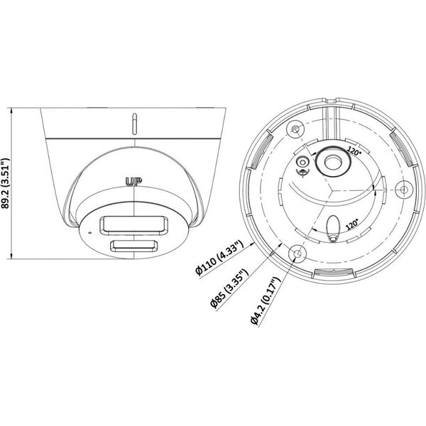 Kamera IP Hikvision Kamera IP DS-2CD1323G2-LIU(2.8MM) Smart Hybrid Light - 1080p Hikvision 14386779 6931847189129