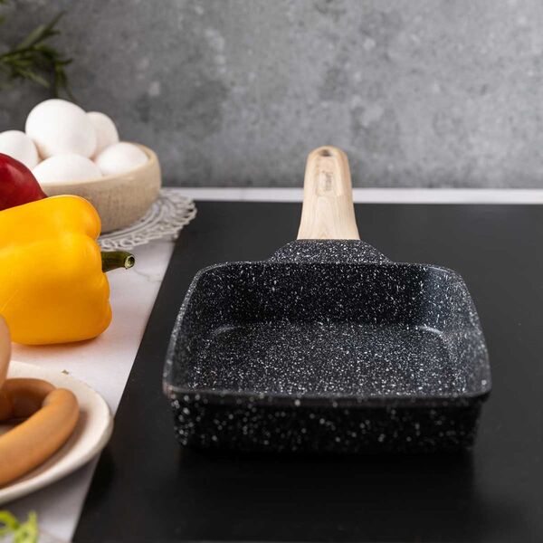 Patelnia Klausberg PATELNIA MARMURKOWA PROSTOKĄTNA GŁĘBOKA KLAUSBERG KB-7813 CZARNA 14393079 5908287278134