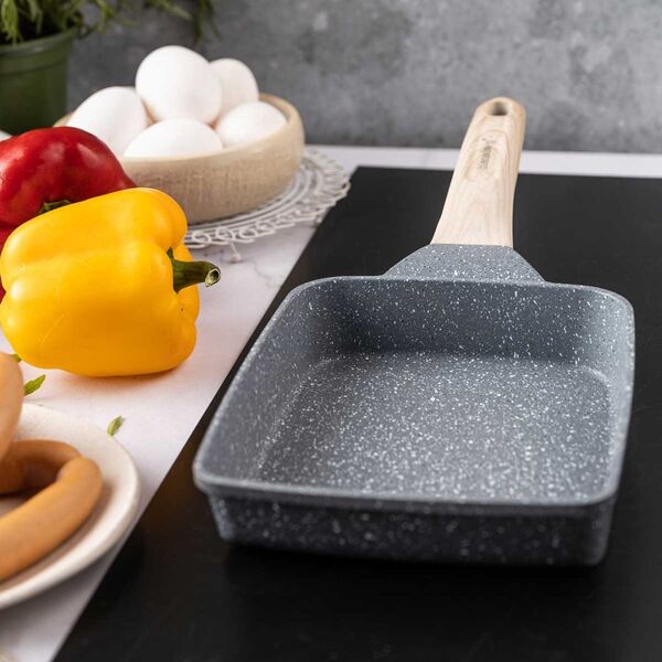 Patelnia Klausberg PATELNIA MARMURKOWA PROSTOKĄTNA GŁĘBOKA KLAUSBERG KB-7814 SZARA 14393083 5908287278141