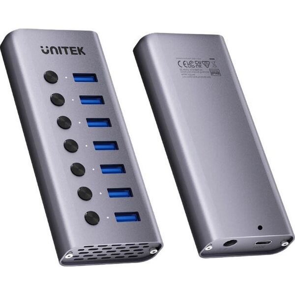 HUB USB Unitek Unitek Hub USB A 3.0 7w1, 5Gbps z przełącznikami portów 14394631 4894160055224