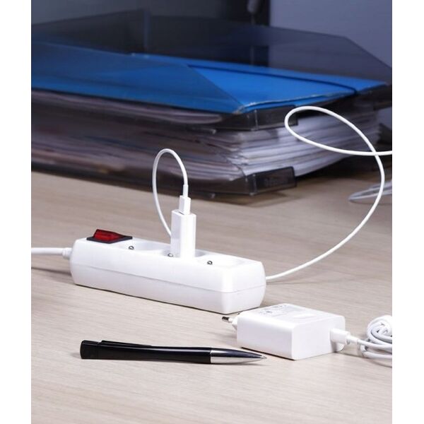 Plastrol Rozgałęźnik sieciowy dwukrotny + USB-A + USB-C 14394638 5902273426370