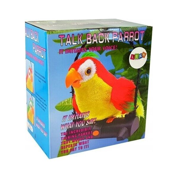 LeanToys Papuga Pleciuga Ptaszek Powtarza Słowa Zielona LEAN Toys 14394662 5908275998495