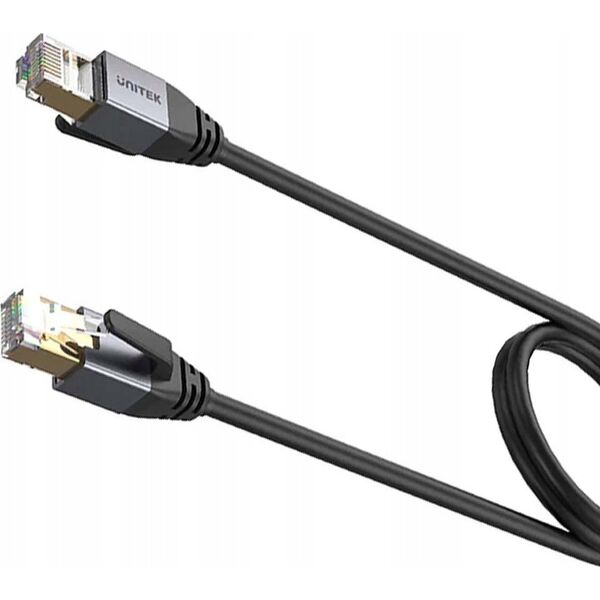 Unitek kabel Ethernet RJ-45 LAN, patchcord cat.8 (S/FTP), przewód sieciowy 10m 14397180 4894160055729