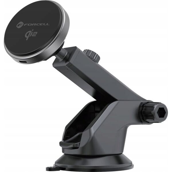 ForCell FORCELL F-GRIP Rapid Charge uchwyt samochodowy z ładowaniem indukcyjnym Qi2 15W kompatybilny z MagSafe szary 14397929 5903396321887