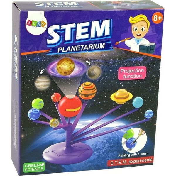 LeanToys Zestaw Naukowy Planetarium Ruchome Planety Do Pomalowania LEAN Toys 14399733 5905214974619