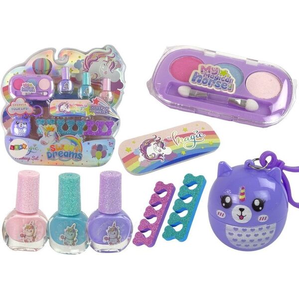 LeanToys Zestaw Do Stylizacji Paznokci Piękności Błyszczyk Brelok Kotek LEAN Toys 14399736 5905214972189