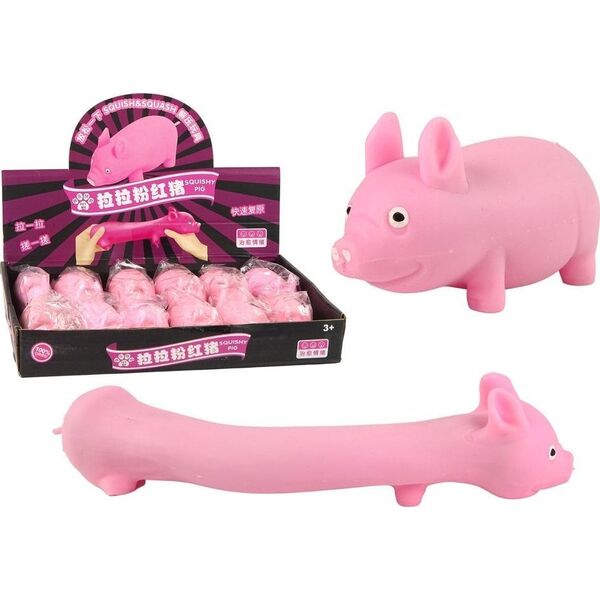 LeanToys Elastyczna Różowa Świnka Gniotek Squishy Zabawka Sensoryczna LEAN TOYS 14399743 5905323216303