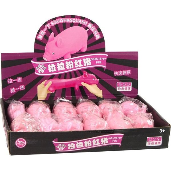 LeanToys Elastyczna Różowa Świnka Gniotek Squishy Zabawka Sensoryczna LEAN TOYS 14399743 5905323216303
