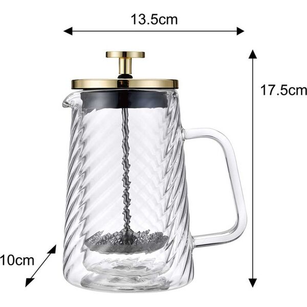 Klausberg ZAPARZACZ TŁOKOWY DO KAWY/HERBATY TERMICZNY 350ml KLAUSBERG KB-7765 14400009 5908287277656