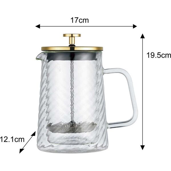 Klausberg ZAPARZACZ TŁOKOWY DO KAWY/HERBATY TERMICZNY 600ml KLAUSBERG KB-7766 14400011 5908287277663