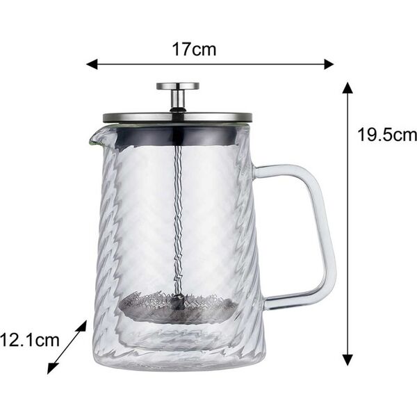 Klausberg ZAPARZACZ TŁOKOWY DO KAWY/HERBATY TERMICZNY 600ml KLAUSBERG KB-7763 14400012 5908287277632