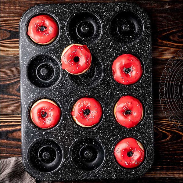 GRANITOWA FORMA DO PIECZENIA 12 PĄCZKÓW DONUT KLAUSBERG KB-7841 14400078 5908287278417