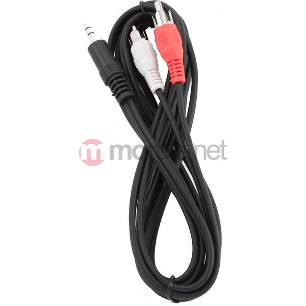 Kabel Gembird Jack 3.5mm - RCA (Cinch) x2 5m czarny (CCA4585M) 267868 8716309025928