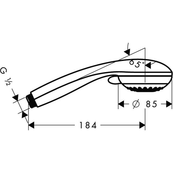 Słuchawka prysznicowa Hansgrohe Crometta 85 Multi 3-funkcyjna chrom (28563000)