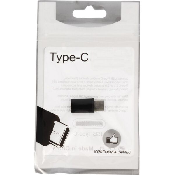 Adapter USB Partner Tele.com PA-30 USB-C - microUSB Czarny  (5901737312075)