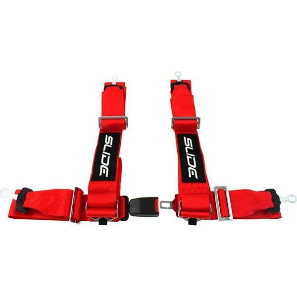 SLIDE_F Pasy sportowe SLIDE 4p 3" Red