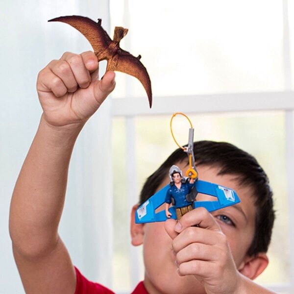 Figurka Schleich Dinosaurs - Pościg z plecakiem odrzutowym (SLH41467)