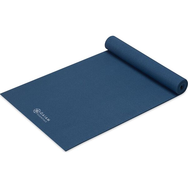 Gaiam GAIAM ESSENTIALS MATA DO JOGI 6 MM Z PASKIEM NAVY 63314