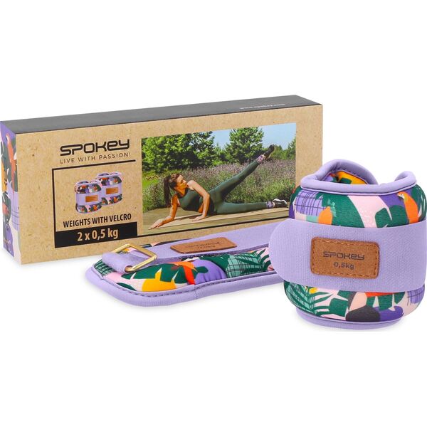 Spokey Obciążenia na kostki i nadgarstki Spokey HOME JUNGLE 2x 0,5 kg 12533564 5905339415233