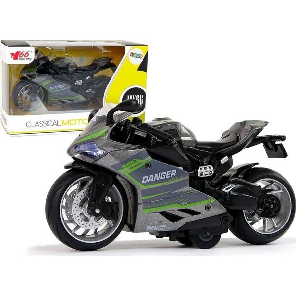 Lean Sport Motocykl sportowy z napędem 1:12 zielony