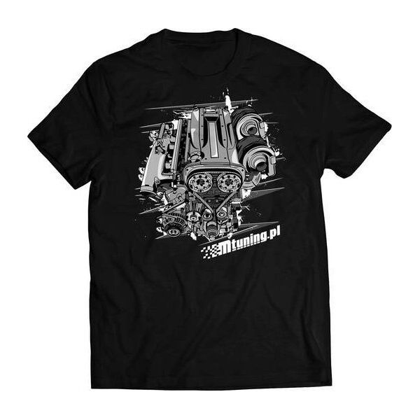 MTuning Koszulka T-Shirt MTuning Czarna Engine RB25 L