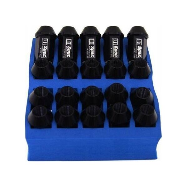 D1Spec Kute nakrętki D1Spec Alu 12x1,25 Czarne