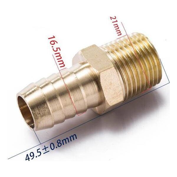Epman Nypel 1/2" na przewód 16mm Mosiądz