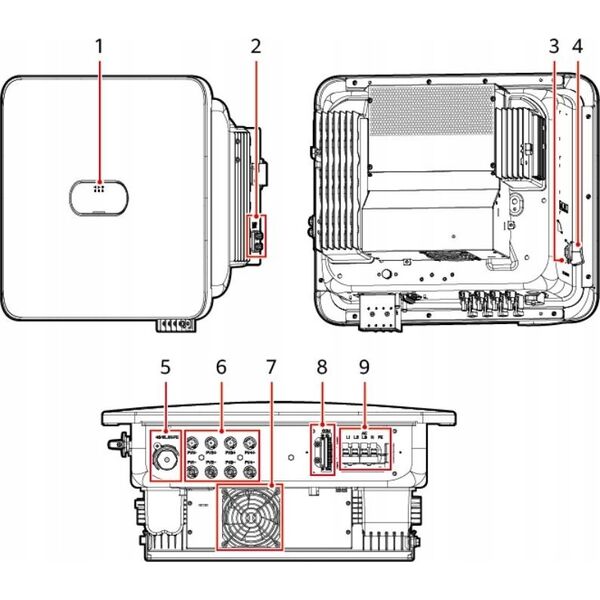 Huawei HUAWEI FUSIONSOLAR 3-PHASE INVERTER, 15KW / 16.5KVA 13452787 5904905310453