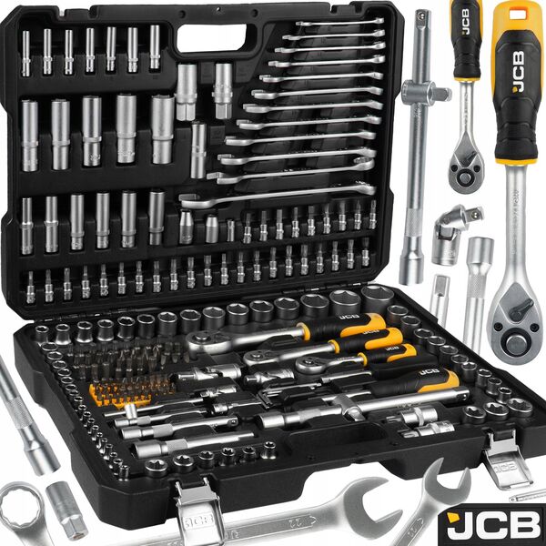 Zestaw narzędzi JCB JCB ZESTAW KLUCZY 216el. 1/2" 3/8" 1/4"