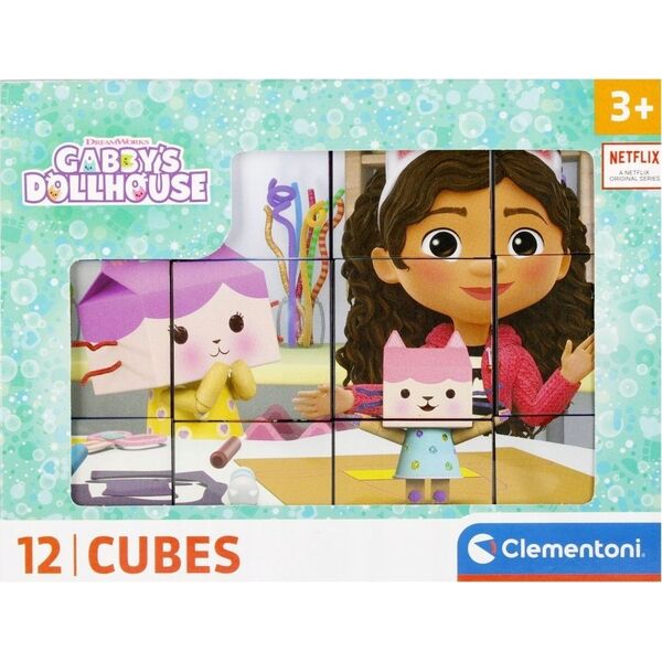 Clementoni CLE Cubi klocki 12 Koci domek Gabby 41193